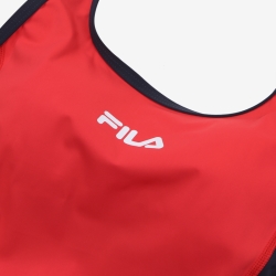 Fila Color Block - Naisten Uima-asut - Punainen | FI-35258